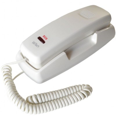 Σταθερό Ψηφιακό Τηλέφωνο WiTech WT-5001ALM Λευκό με πλήκτρο SOS και 10 Μνήμες
